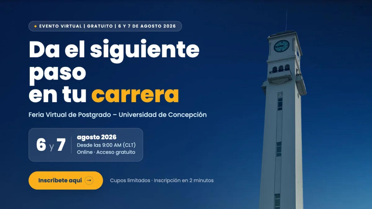 Más de 160 programas y dos nuevas alternativas: así será la Feria Virtual de Postgrado de la Universidad de Concepción